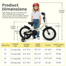 14 Inches Kids Bike Sport Bicycle with Removable Training Wheels by LJGDeals