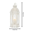 15''H Outdoor Candle Lanterns Vintage Metal Candle Holder