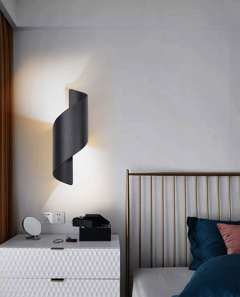 MIRODEMI® Creative White/Black Outdoor Aluminum Waterproof Wall Lamp For Courtyard