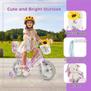18 Inch Girls Bike Kids Bicycle with Doll Seat and Streamers for Children 4 by LJGDeals