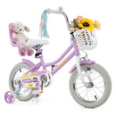 18 Inch Girls Bike Kids Bicycle with Doll Seat and Streamers for Children 4 by LJGDeals