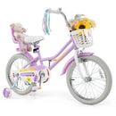 18 Inch Girls Bike Kids Bicycle with Doll Seat and Streamers for Children 4 by LJGDeals