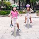 16 Inch Kids Bike with Front Handbrake and 2 Training Wheels-Purple by LJGDeals