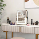 16 x 12 Inch Rectangular Vanity Makeup Mirror with 3 Color Dimmable Lighting by LJGDeals