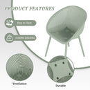 Modern Lounge Chair Set With Round Table