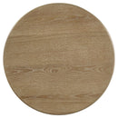 Adina 2-piece Round Coffee Table Set Distressed Light Brown