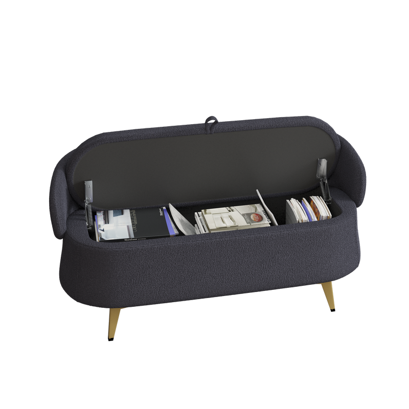 Walker Edison | Teddy Multi-Functional Bench Storage Loveseat