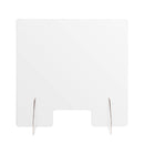 Yescom Sneeze Guards with Window Acrylic Desk Partitions 24x24" 4-Pack