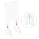 Yescom Sneeze Guards with Window Acrylic Desk Partitions 24x24" 4-Pack
