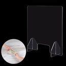 Yescom Sneeze Guards with Window Acrylic Desk Partitions 24x24" 4-Pack