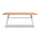 Maiden - 6 Seater Patio Dining Table - Natural Teak by HouseOfZazla