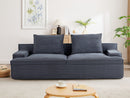 Nimbus - Oversized Full Foam 4 Seater Couch For Living Room Upholstered In Soft, Wide Armrests by HouseOfZazla