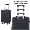 3 Pieces Set 20" / 24" / 28" Spinner Wheel Luggage With Combination Lock by HouseOfZazla