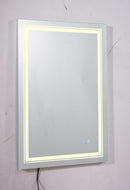 32x24 LED Lighted Bathroom Wall Mounted Mirror with High Lumen+Anti-Fog Separately Control+Dimmer Function