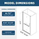 Universal Pivot Shower Door