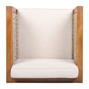 Outdoor Club Chair & Rope Arm And Cushions by HouseOfZazla