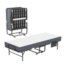 75 Inch Folding Bed with 5" Memory Foam Mattress by HouseOfZazla