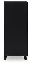 Danziar - Five Drawer Wide Chest - Black