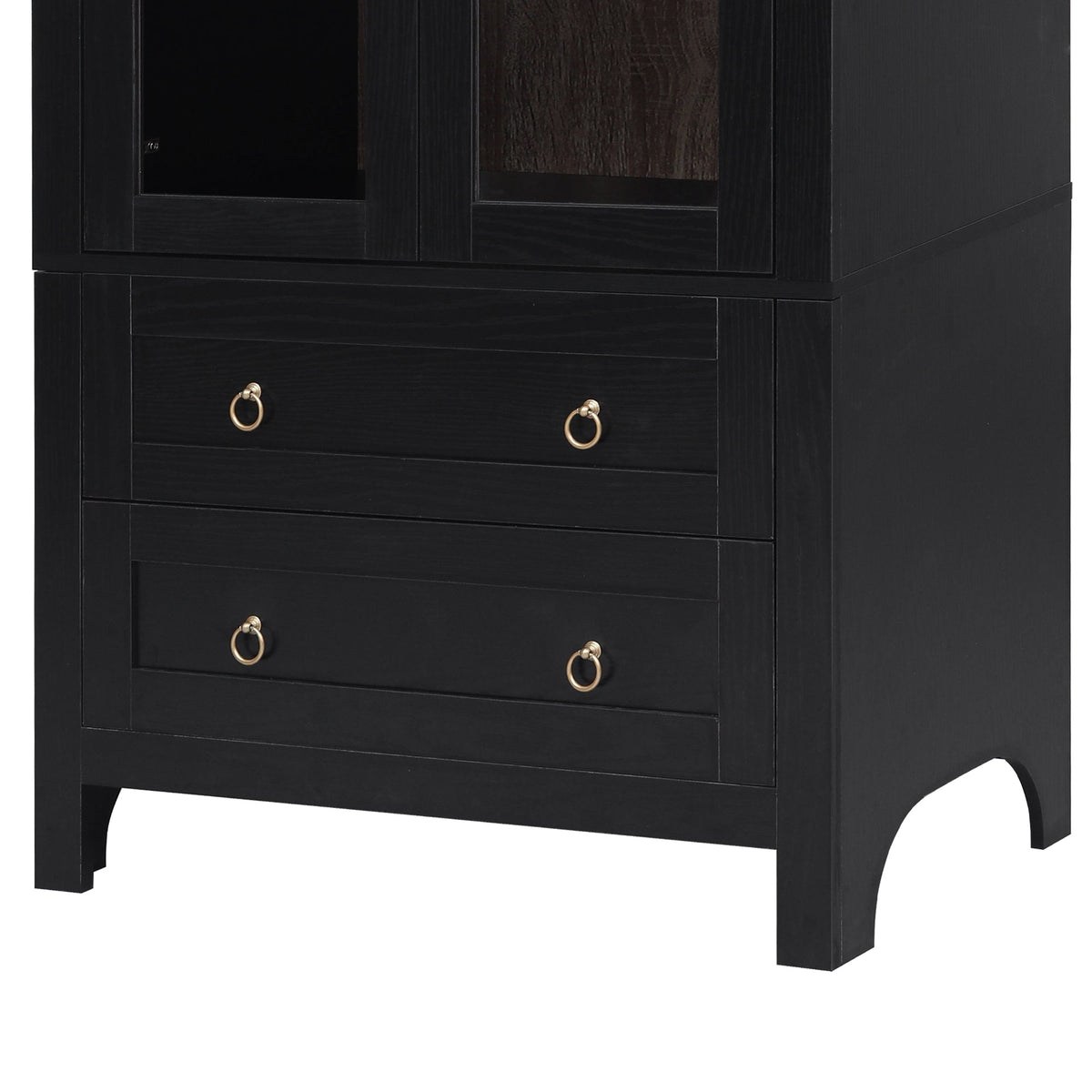 K&K 71" Tall Arched Kitchen Pantry Cabinet, photo 3 of 10