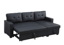 Upholstered Pull Out Sectional Sofa With Chaise by HouseOfZazla