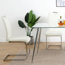 Modern Dining Chairs With Padded Seat And Metal Legs by HouseOfZazla