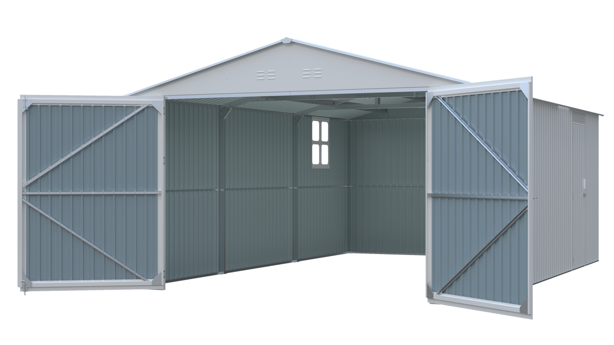 Outdoor Storage Shed 20x13 FT - Metal Garden Utility Shed, photo 8 of 10