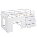 Loft Bed With Cabinet And Shelf by HouseOfZazla