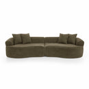 4 Seater Curved Cloud Sectional Sofa by HouseOfZazla