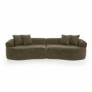 4 Seater Curved Cloud Sectional Sofa by Unique Piece Furniture