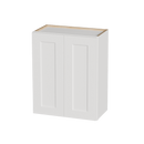 White Shaker Solid Wood Wall Cabinet with Soft-Close Doors by HouseOfZazla