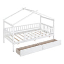 House Bed With 2 Drawers by Unique Piece Furniture
