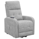 Tufted Power Lift With Foam Cushioning And USB Charging Ports - Gray by HouseOfZazla
