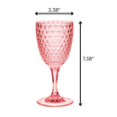 Diamond Cut Plastic Wine Glasses (Set of 4) by HouseOfZazla