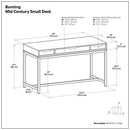 Banting - Small Desk - Walnut Brown