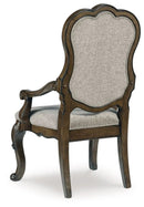 Maylee - Dining Upholstered Arm Chair (Set of 2) - Dark Brown by Unique Piece Furniture