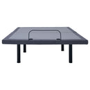California King Adjustable Bed Base With Ergonomic Support And Wireless Remote Control - Black