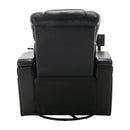 270 Degree Swivel Power Recliner With Tray Table, Phone Holder, Cup Holder, USB Port by HouseOfZazla
