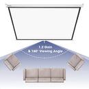 InstaHibit 4:3 Retractable Manual Projection Screen 72" Ceiling Wall