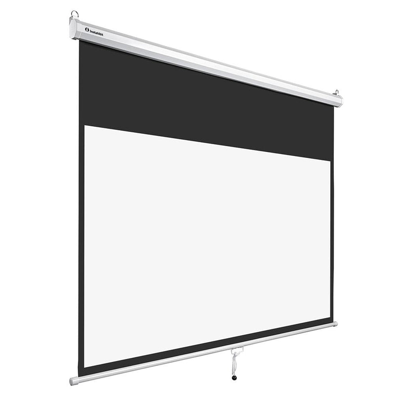 InstaHibit 16:9 Retractable Manual Projection Screen 72" Ceiling/Wall