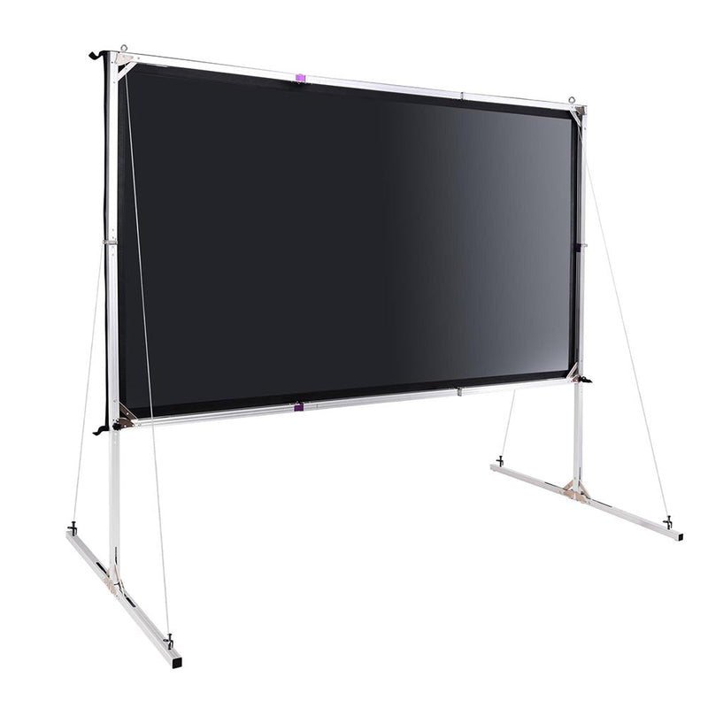 InstaHibit Outdoor Portable Projection Screen w/ Stand 16:9 100"