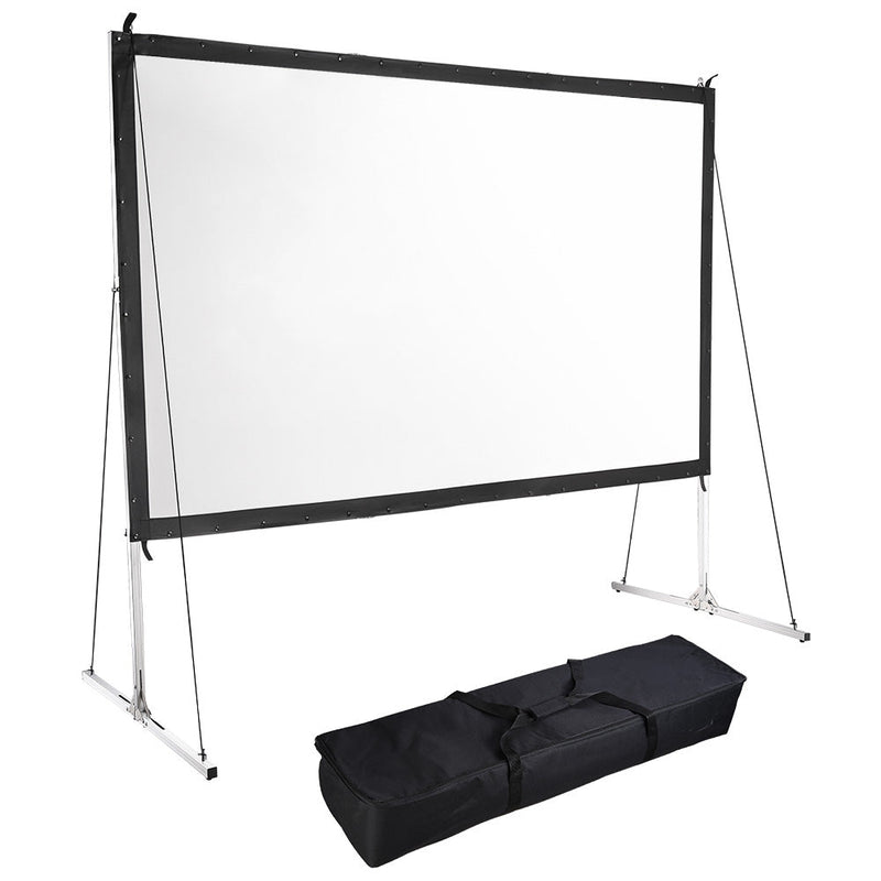 InstaHibit Outdoor Portable Projection Screen w/ Stand 16:9 100"