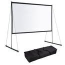Yescom Outdoor Portable Projection Screen PVC w/ Metal Stand 100in 16:9