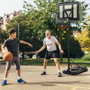 Portable Basketball Hoop with 9-Position Adjustable Height by LJGDeals