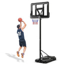 Portable Basketball Hoop with 9-Position Adjustable Height by LJGDeals