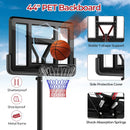 Portable Basketball Hoop with 9-Position Adjustable Height by LJGDeals