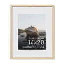 Standalone Glass Oak Wood Frames