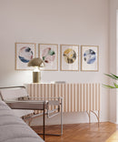 16x20 in, Set of 4, Beige Oak Frame