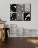 16x20 in, Set of 6, Black Oak Frame