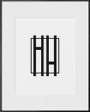 16x20, Black Aluminum Glass Frame