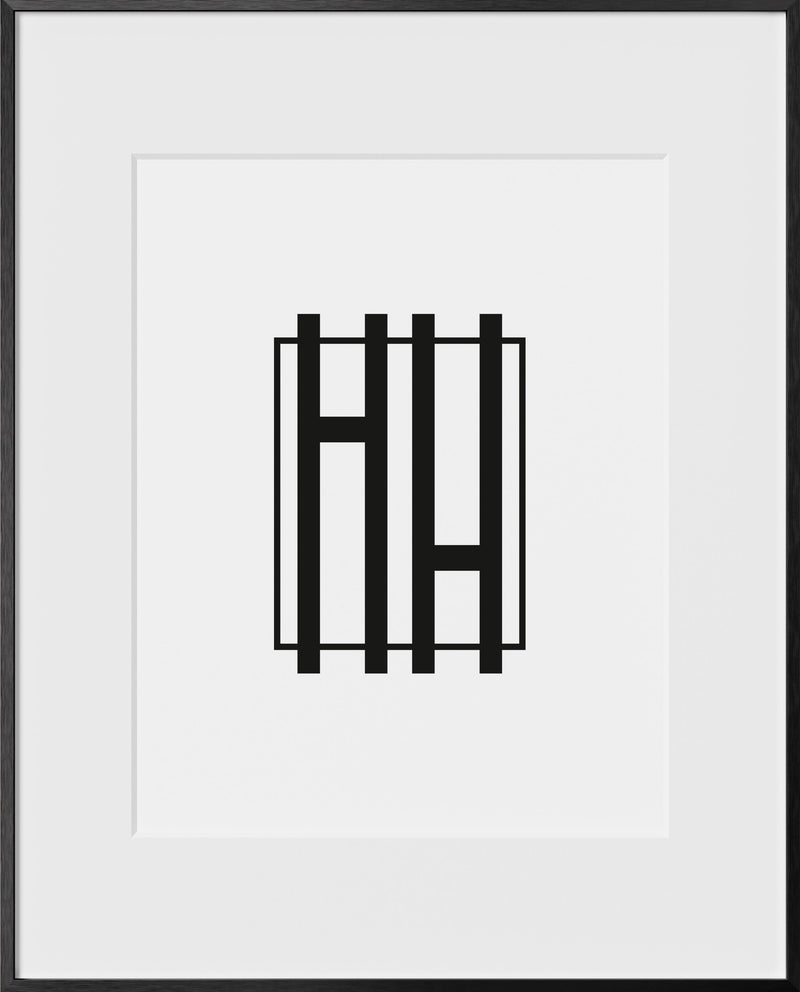 16x20, Black Aluminum Glass Frame